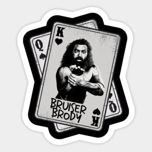 Retro Bruiser Brody Card Style Sticker